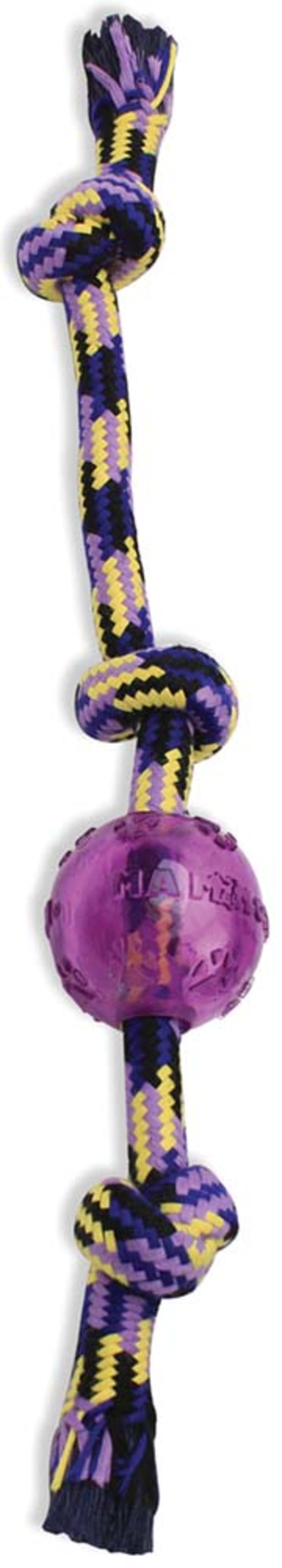 Mammoth Pet Products Braidys Tug with TPR Ball Dog Toy Assorted, 20 in, LG