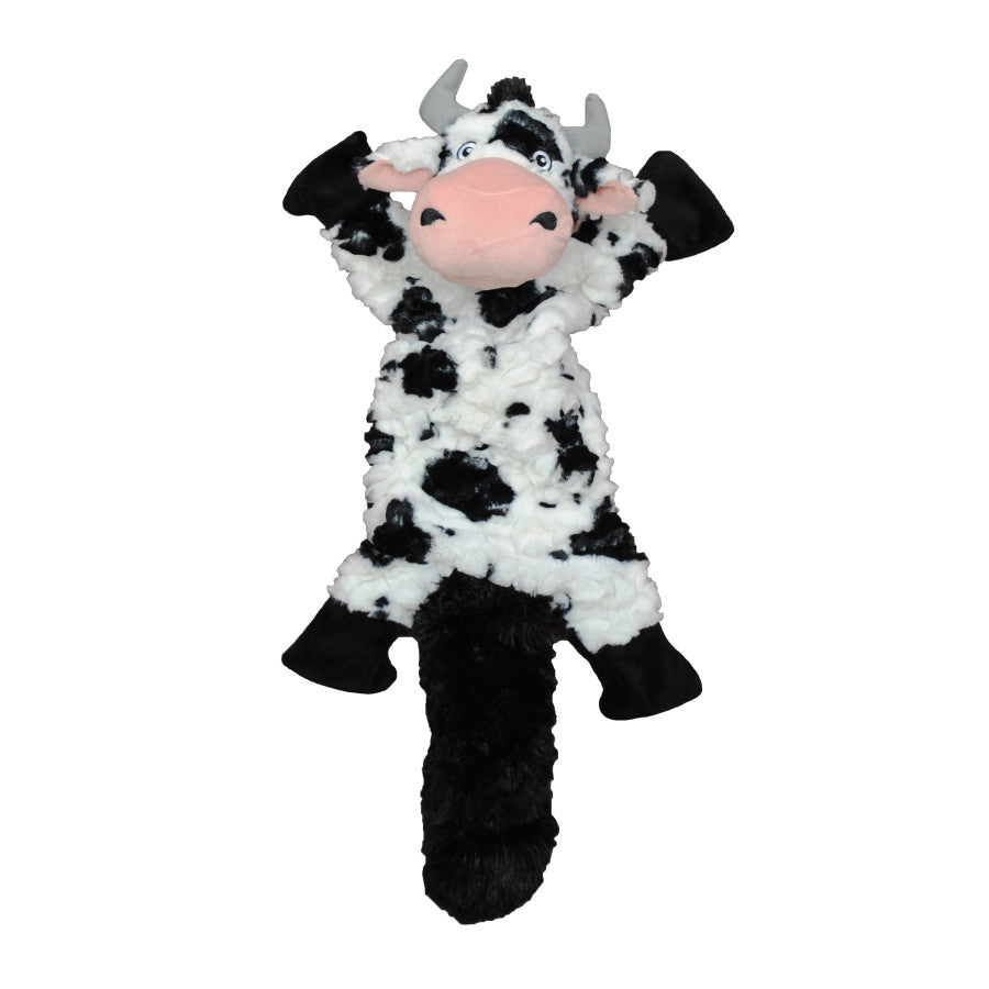 Jolly Pet Fat Tail Stuffed Cow Dog Toy, Small