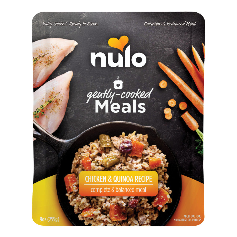 Nulo Gently-Cooked Meals Pouch Dog Food Chicken & Quinoa, 9 oz