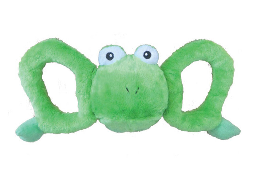 Jolly Pet Tug-a-Mals Frog Dog Toy Green, Small