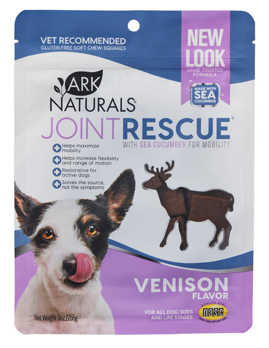 Ark Naturals Sea "Mobility" Joint Rescue Venison Jerky Dog Treats, 9-oz